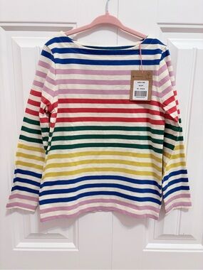 Mini Boden Girls Striped Long Sleeve